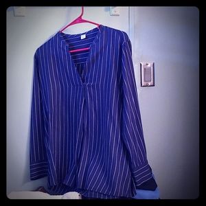 Old Navy pinstripe blouse